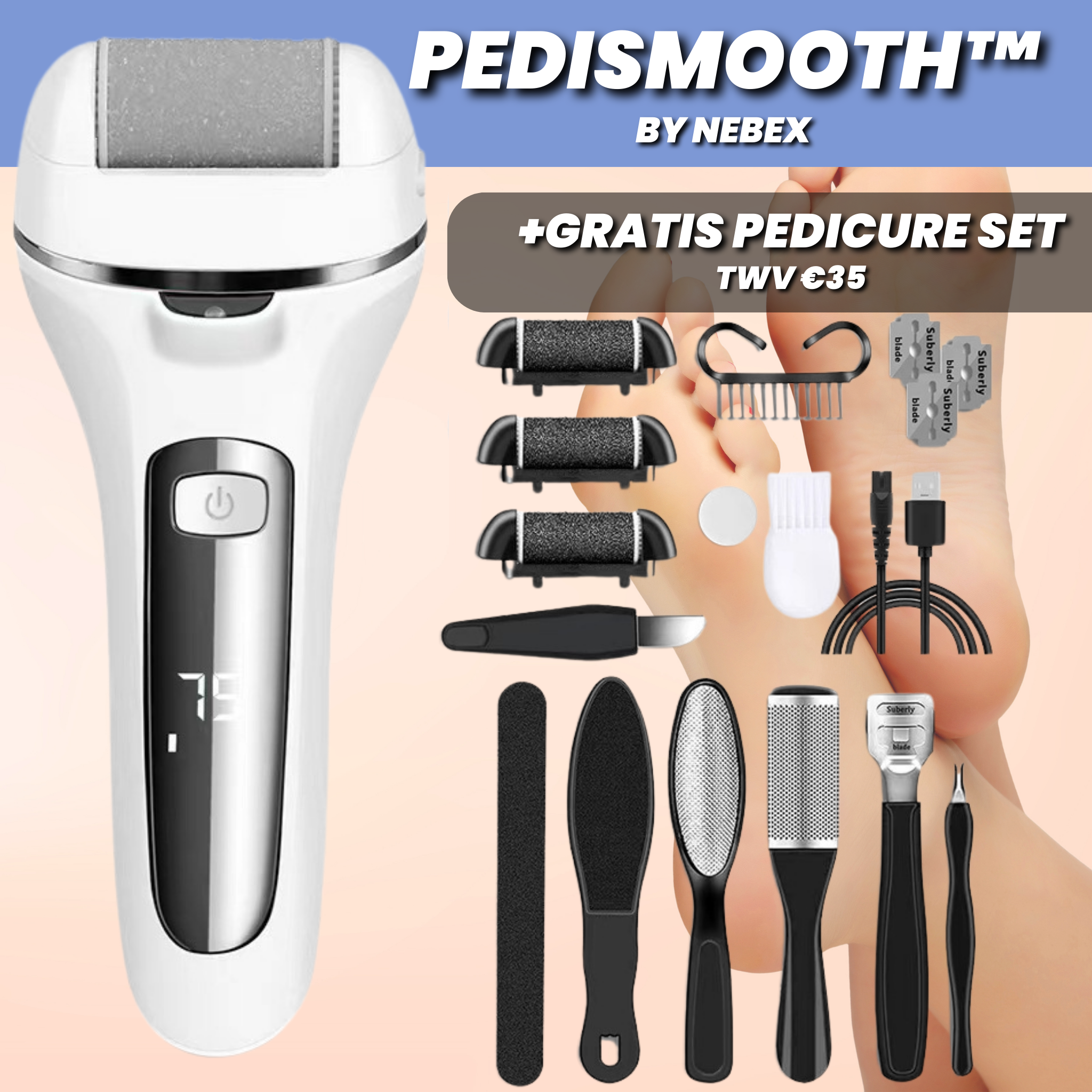 PediSmooth™ | Stralende Voeten, Moeiteloos